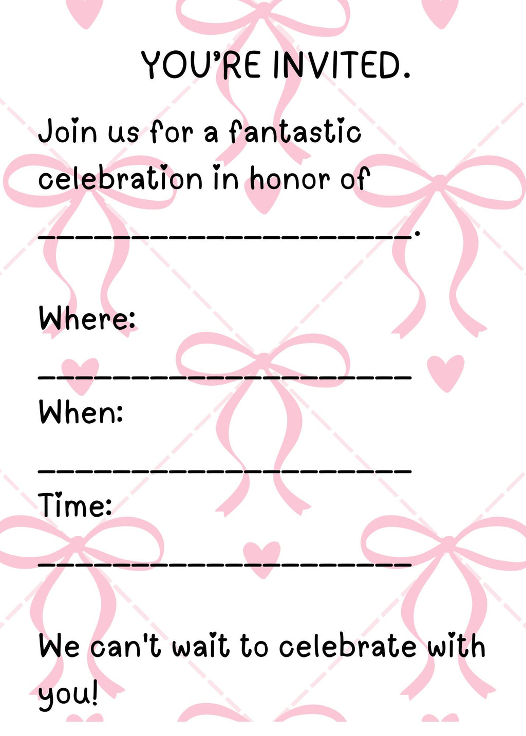 Digital Birthday Invitation