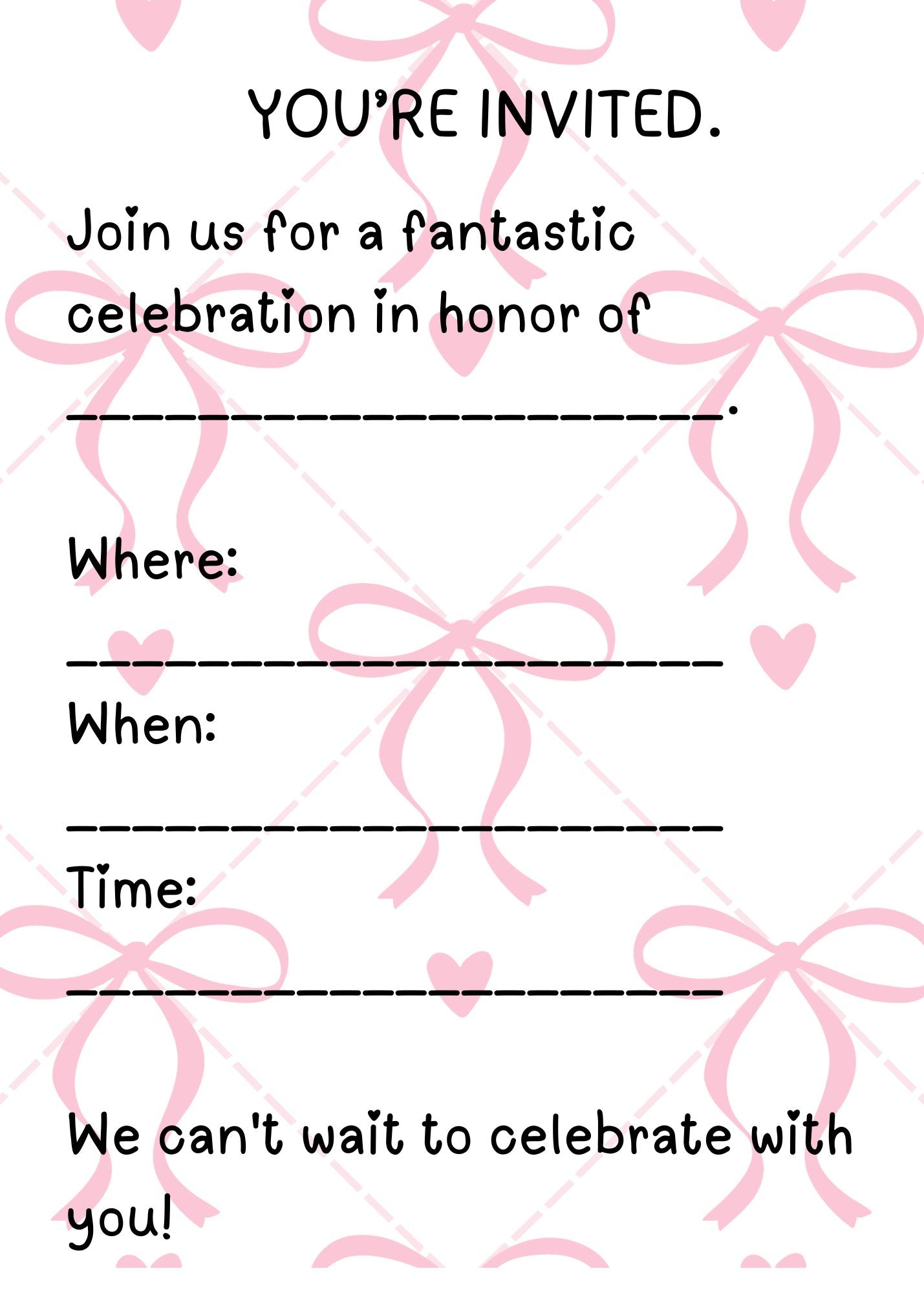 Digital Birthday Invitation