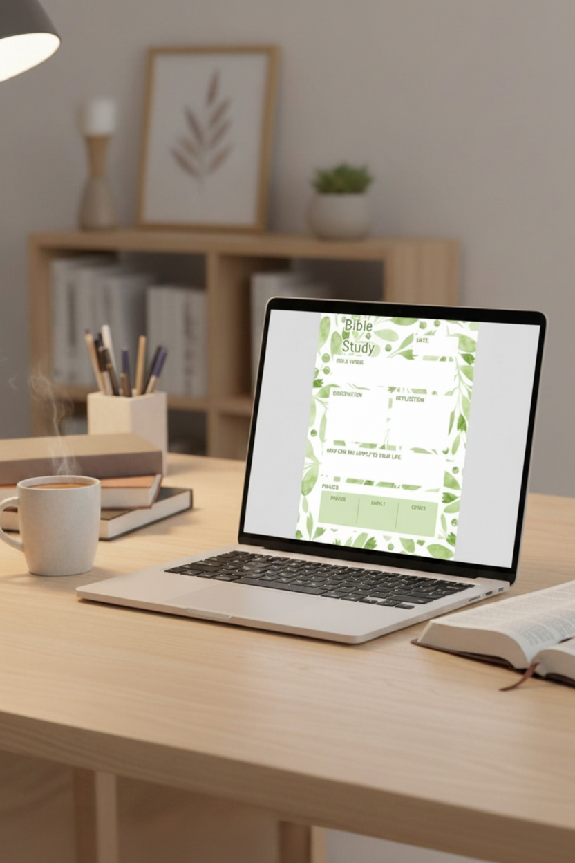 Bible Study Printable Mockup