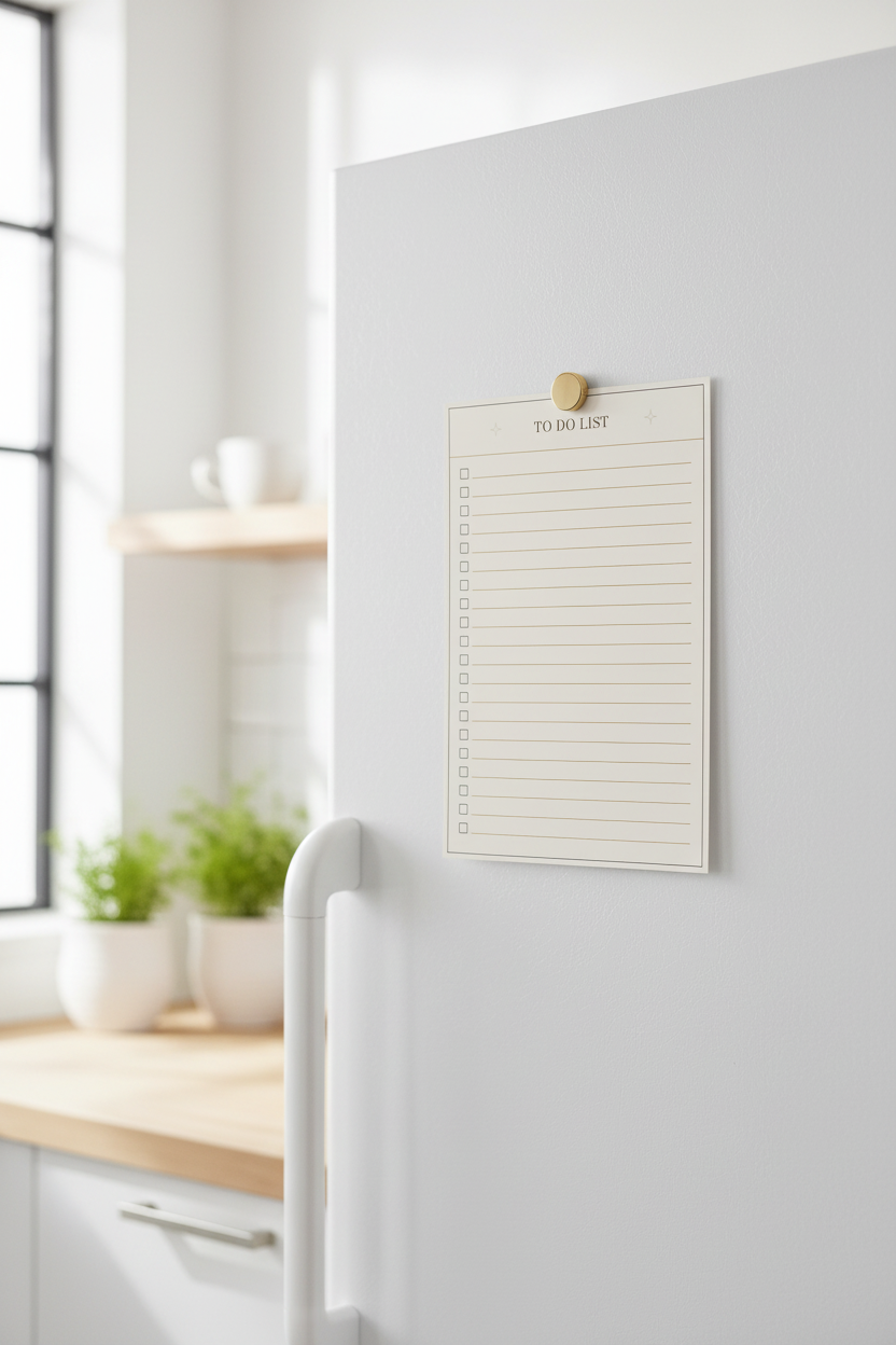 To Do List Fridge Mockup