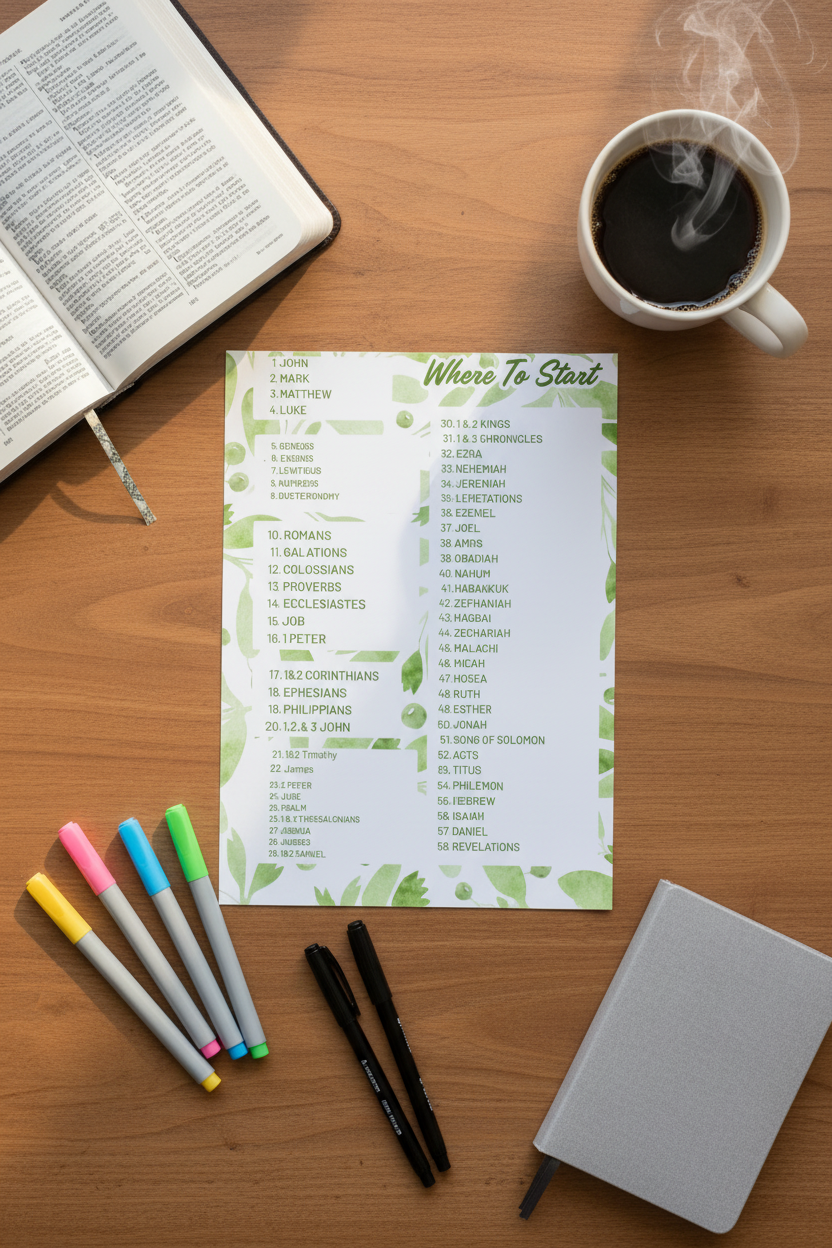 Where To Start Bible Guide Mockup